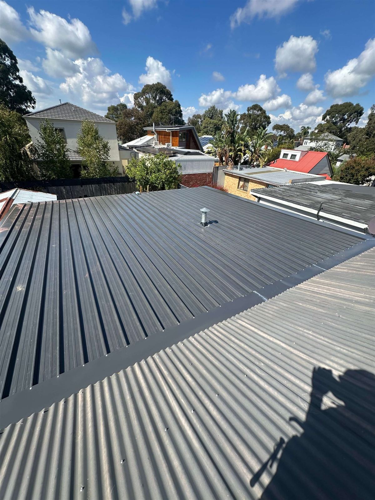 Suburban Brisbane rooftops in Capalaba
